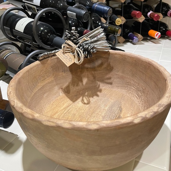Mud Pie Dining Mud Pie New Wooden Bowl Poshmark